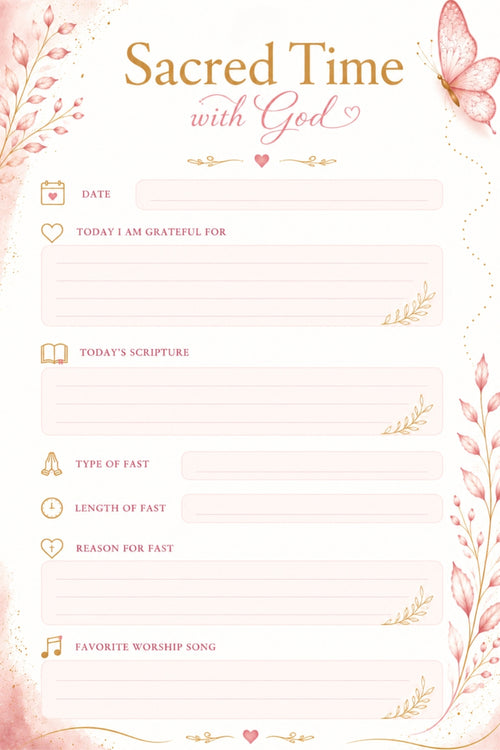 Fasting With God: 70-Day Printable Christian Prayer & Fasting Journal | Guided Prayer, Reflection & Spiritual Growth