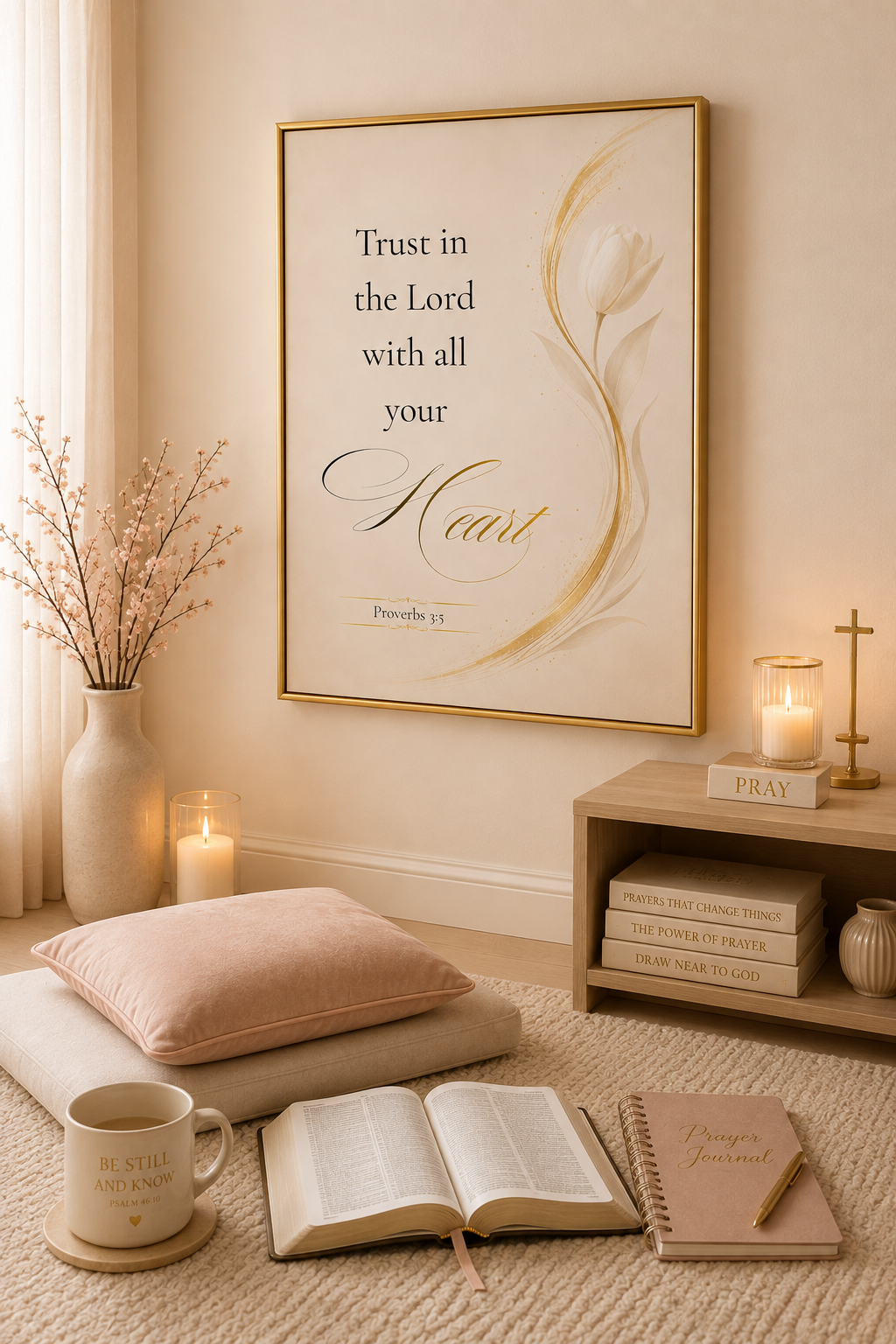 Proverbs 3:5 | Luxury Christian Wall Art | Heart