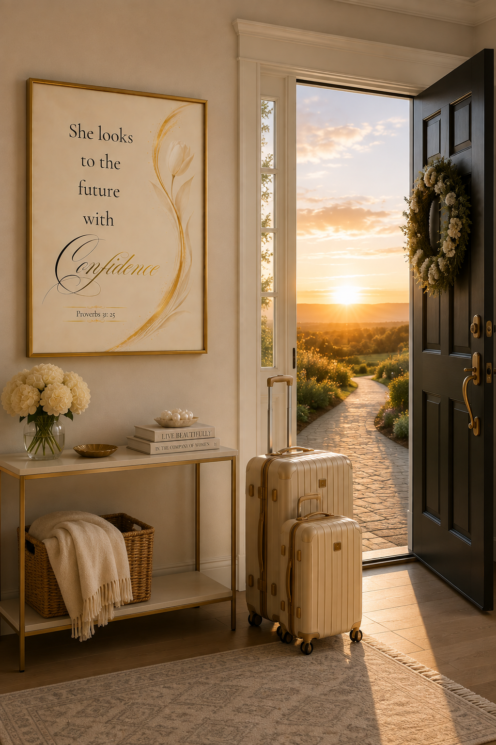 Proverbs 31:25 | Luxury Christian Wall Art | Confidence