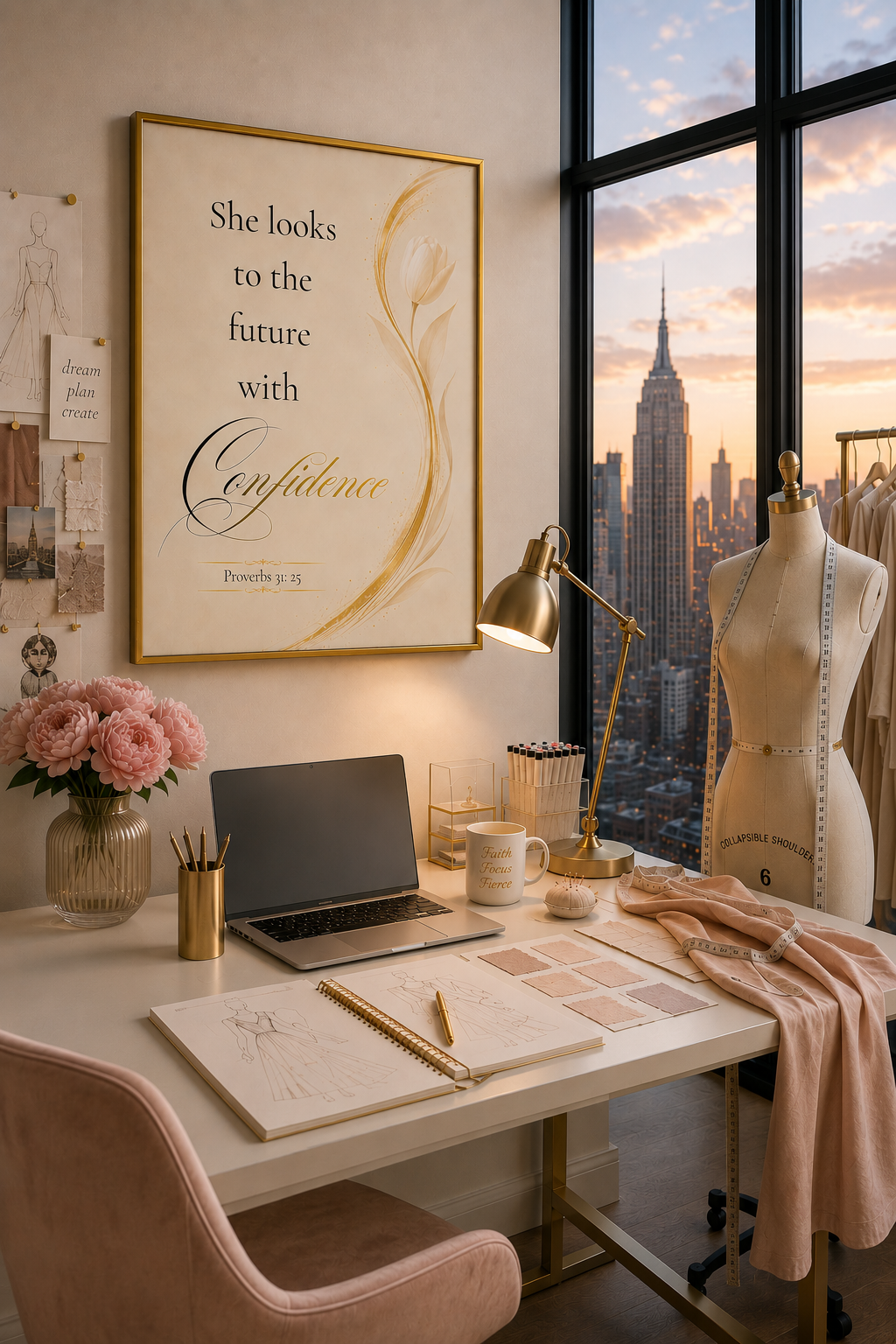 Proverbs 31:25 | Luxury Christian Wall Art | Confidence