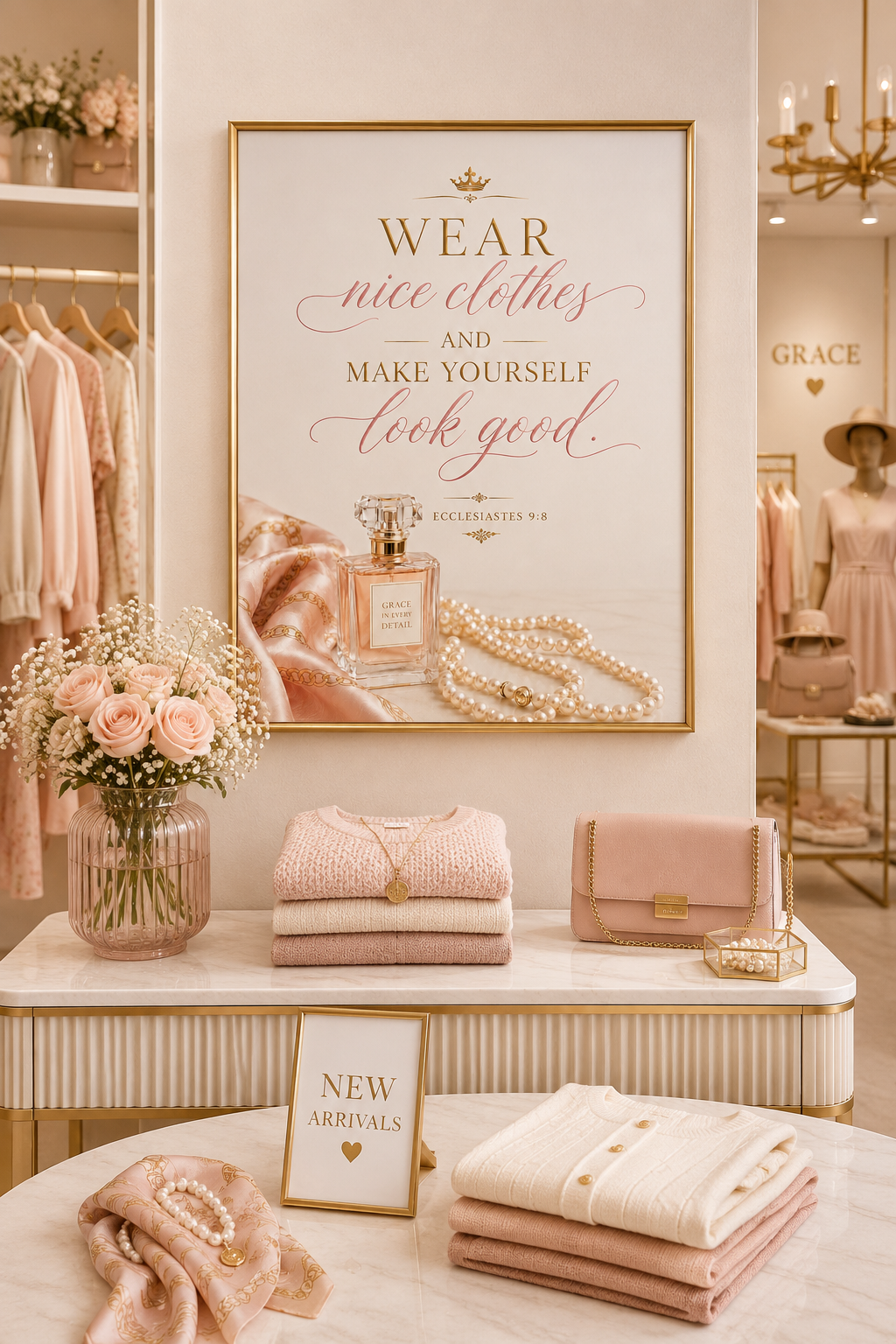 Ecclesiastes 9:8 | Luxury Christian Wall Art | Accessories
