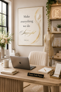 Psalm 90:17 | Luxury Christian Wall Art | Success